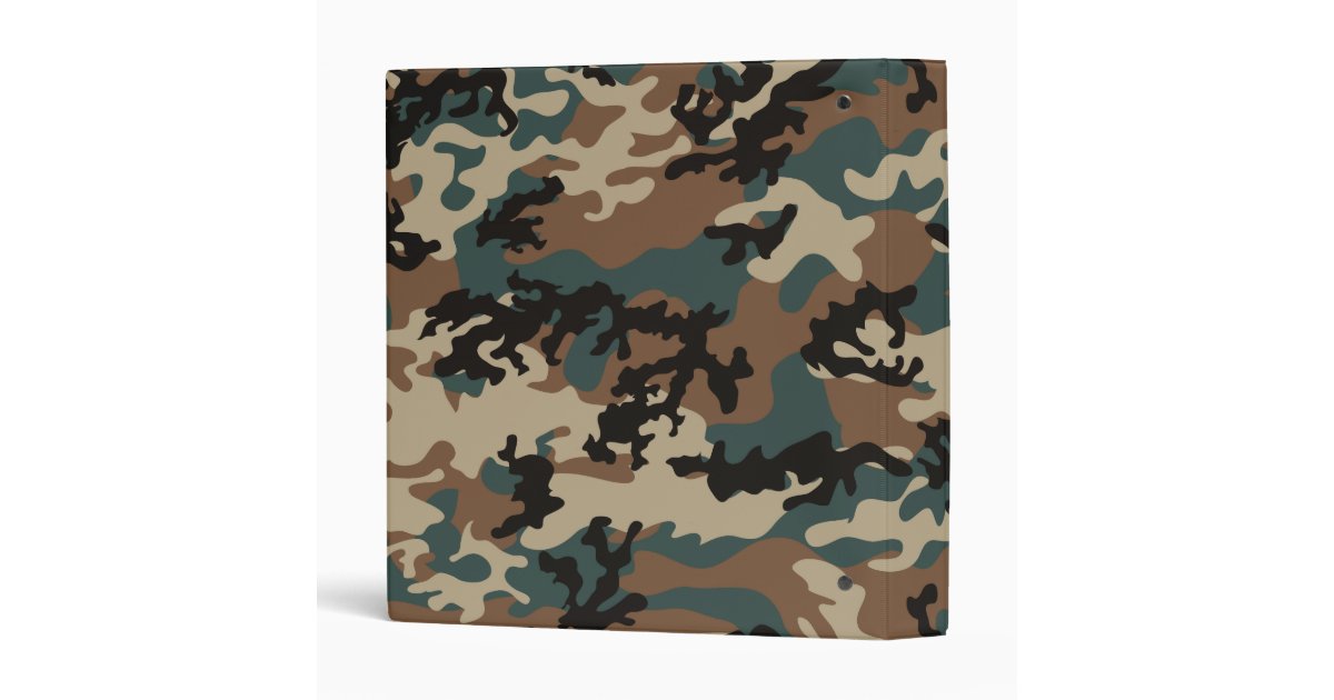 Winter Verdant Camo School Binder | Zazzle