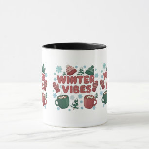 Winter Vibes" 2D puff Mug