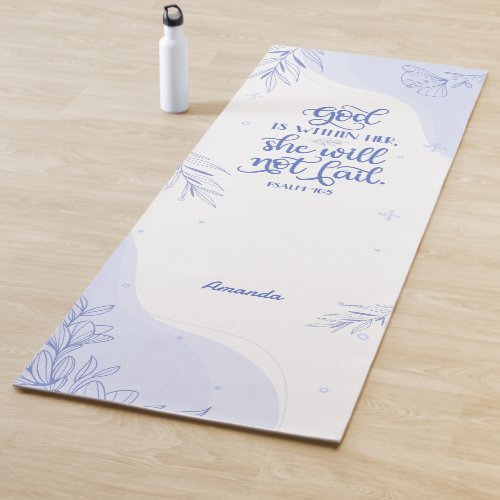 Winter Vibes Bible Verse For Her Yoga Mat