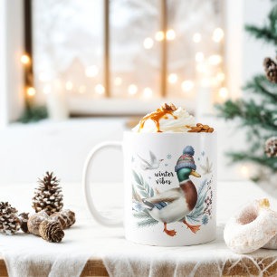 Winter Vibes Duck - Coffee Mug