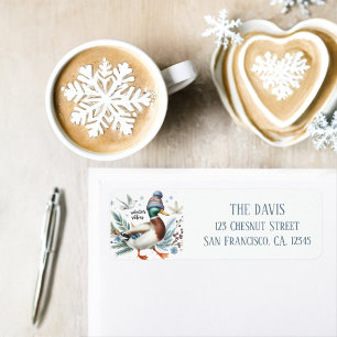 Winter Vibes Duck - Return address  Label