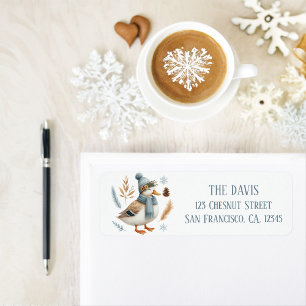 Winter Vibes Duck - Return address  Label