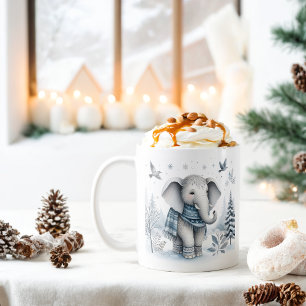 Winter Vibes Elephant -  Coffee Mug