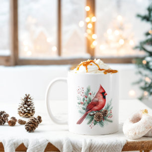 Winter Vibes Northern Cardinal -  Coffee Mug