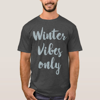 Winter Vibes Only Christmas Sweater Light Blue Tex