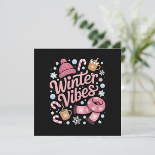 Winter Vibes Season Cold Weather Hello Winter Invitation
