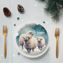 Winter vibes Sheep - Birthday Party -