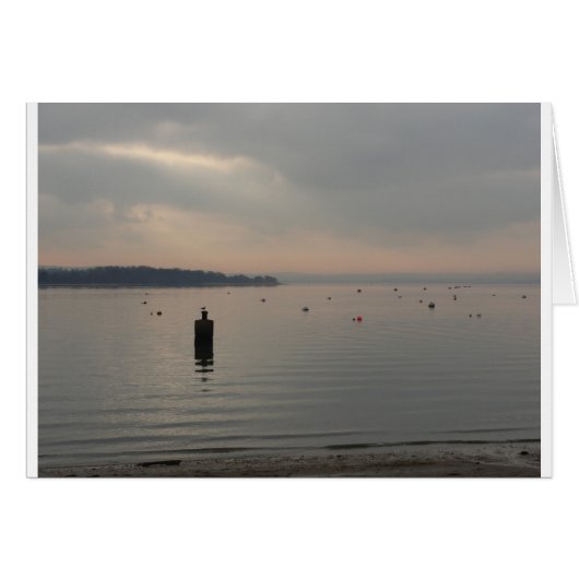 Winter view of Poole Harbor. Cards (Front Horizontal)