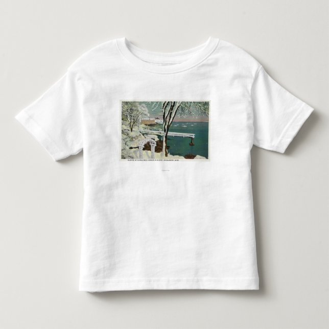 Winter View of the Marblehead Harbor Toddler T-shirt (Front)