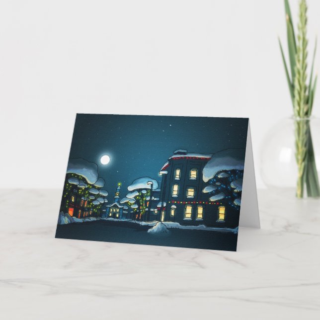 Winter Village Holiday Card (Front)
