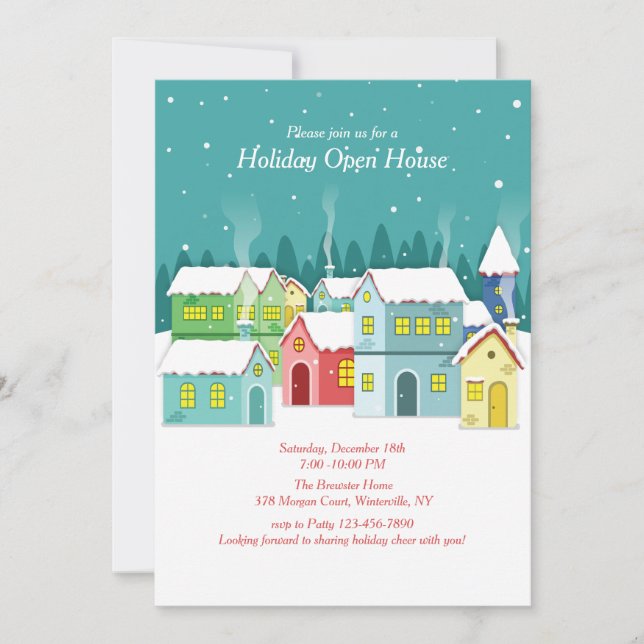 Winter Village Invitation (Front)