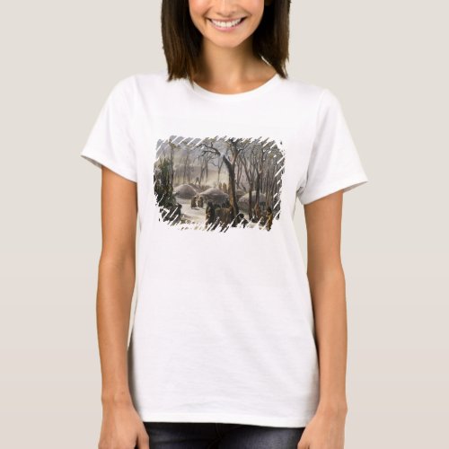 Winter Village of the Minatarres plate 26 from Vo T_Shirt