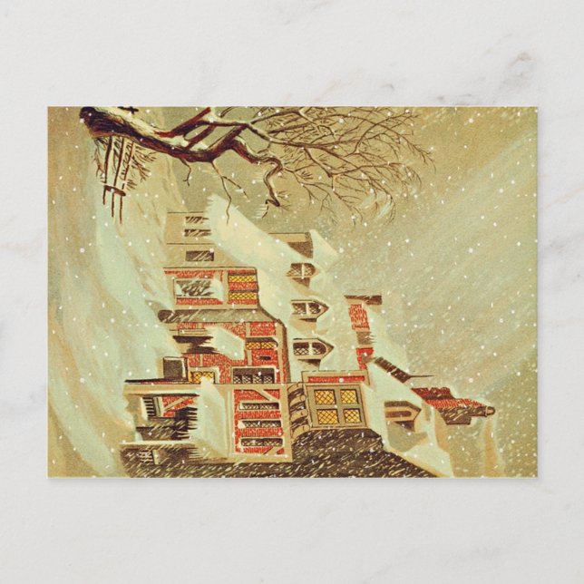 Winter Village Postcard (Front)