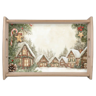 Winter Village Serving Tray