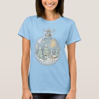 Winter Village Snow Globe Shirt Cottagecore Tee