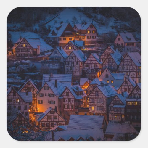 winter village stickers