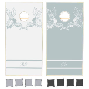 Winter Vintage Holly Cornhole Set