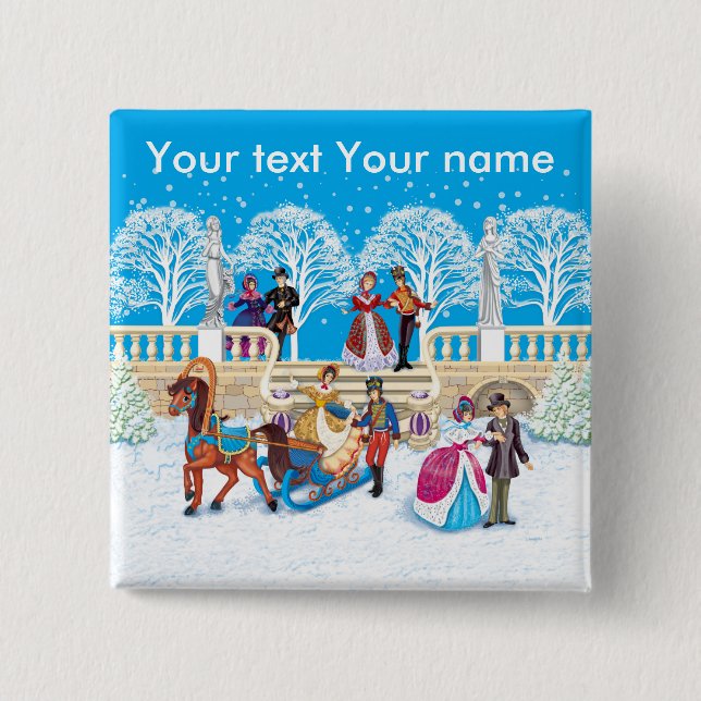 Winter walk button (Front)