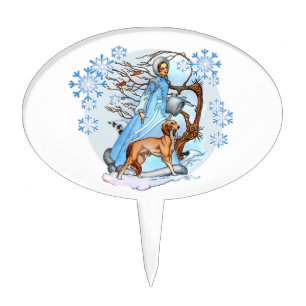 Winter Walk Cake Topper