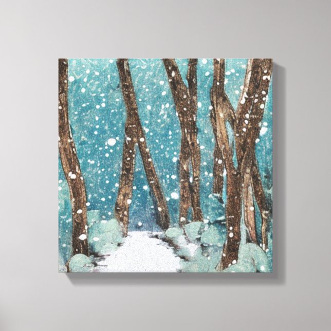 Winter Walk Collection Canvas Print (Front)
