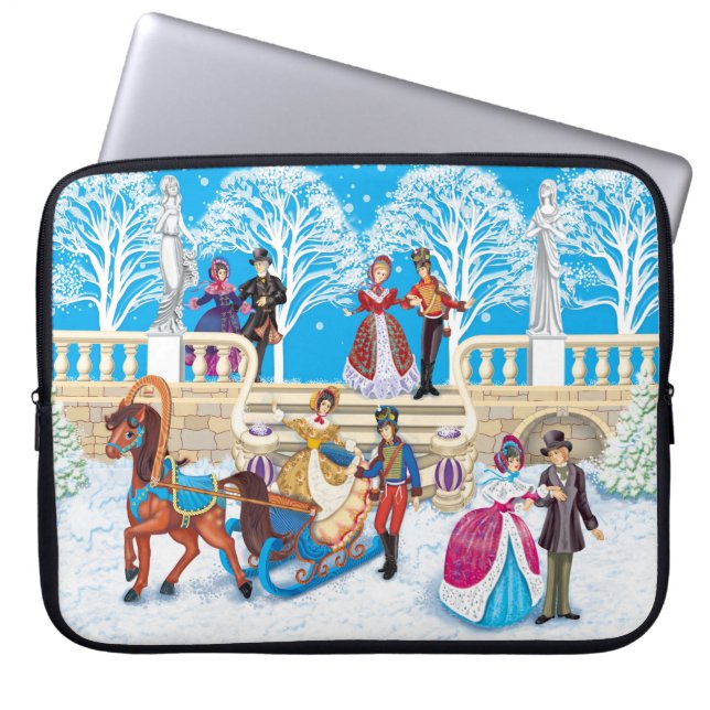 Winter walk laptop sleeve (Front)