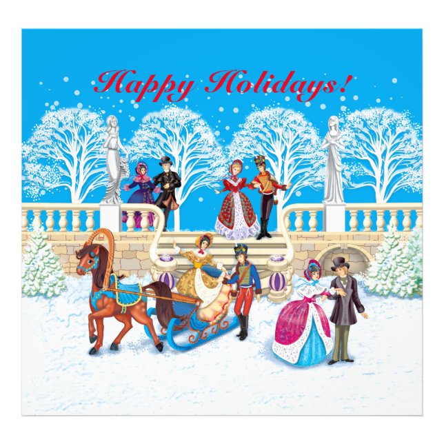 Winter walk photo print (Front)