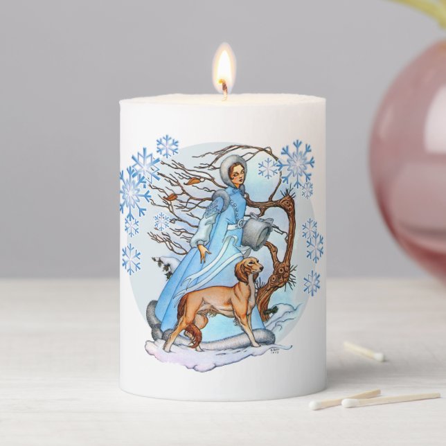 Winter Walk Pillar Candle (In Situ)