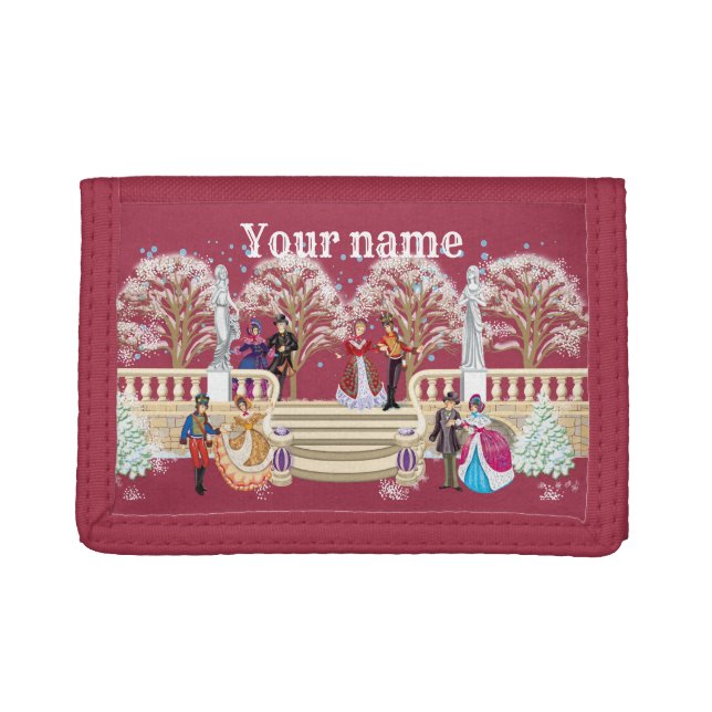  Winter walk  Tri-fold Wallet (Front)