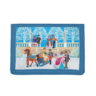 Winter walk tri-fold wallet