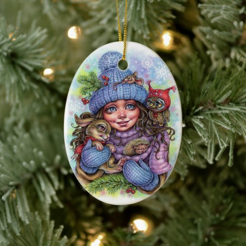 Winter Warmth Christmas Ornament Best Friends