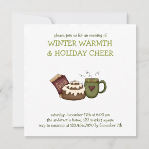 Winter Warmth · Cinnamon Roll Invitation