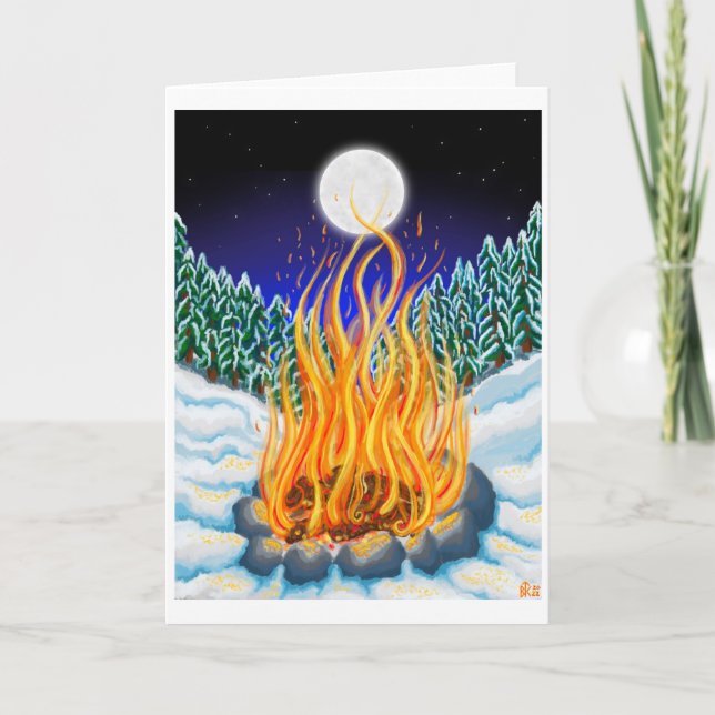 Winter Warmth Holiday Card (Front)