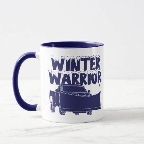 Winter Warrior Pick Truck with Snowplow Mug