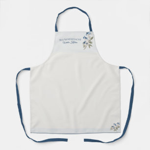 Winter Watercolor Apron