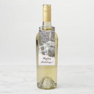 Winter Watercolor Bottle Hanger Tag