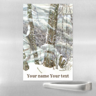 Winter Watercolor Magnetic Dry Erase Sheet