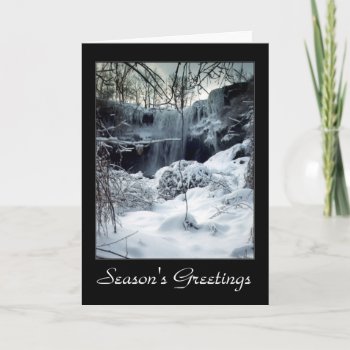 Winter Waterfall  Card by MoonArtandDesigns at Zazzle