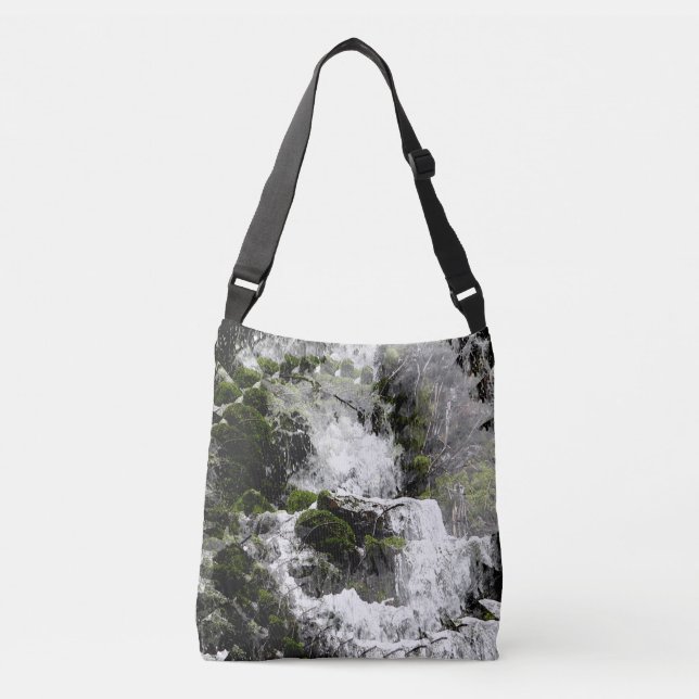 Winter waterfall....... crossbody bag (Front)