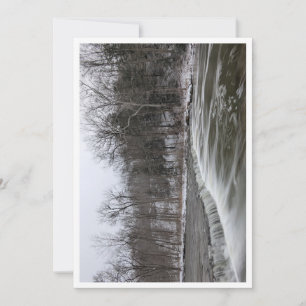 Winter Waterfall Holiday Card