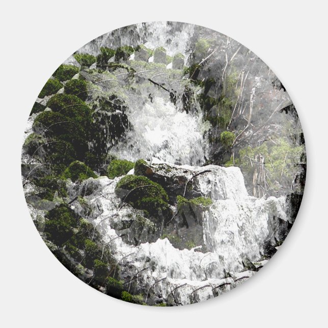 Winter waterfall....... magnet (Front)