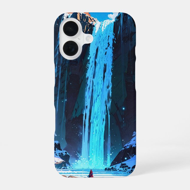 Winter Waterfall Tranquility Iphone Case (Back)
