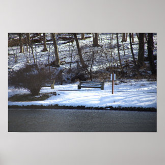 Winter Waterscape Photo Poster