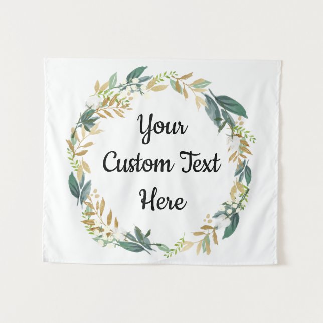 Winter Wedding Backdrop Greenery Photo Booth Decor (Front (Horizontal))