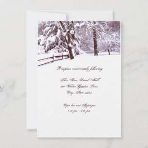 Winter Wedding Beautiful Invitation