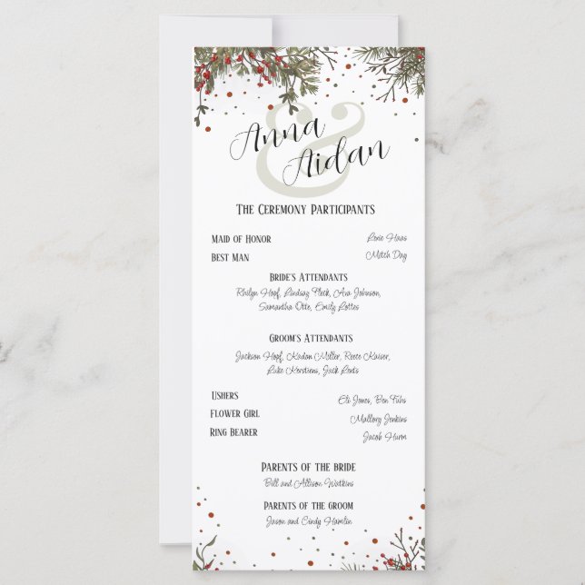 Winter Wedding Elegant Modern Inspirivity (Front)