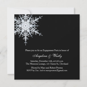 Winter Wedding Engagement Party Invitation