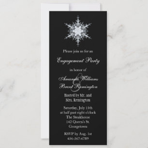 Winter Wedding Engagement Party Invitation