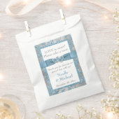 Winter Wedding Favor Bag | Winter Wonderland Blue (Clipped)