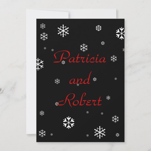 Winter Wedding Invitation (Front)