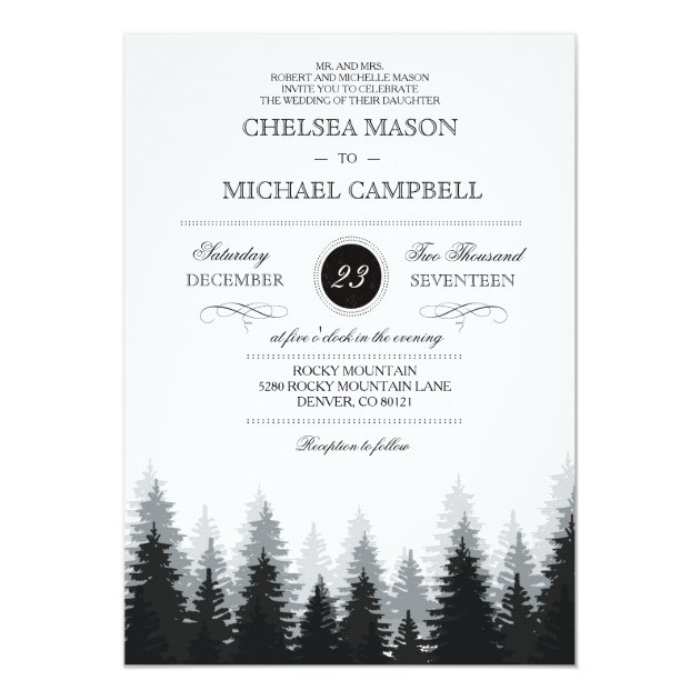 Winter Wedding Invitation